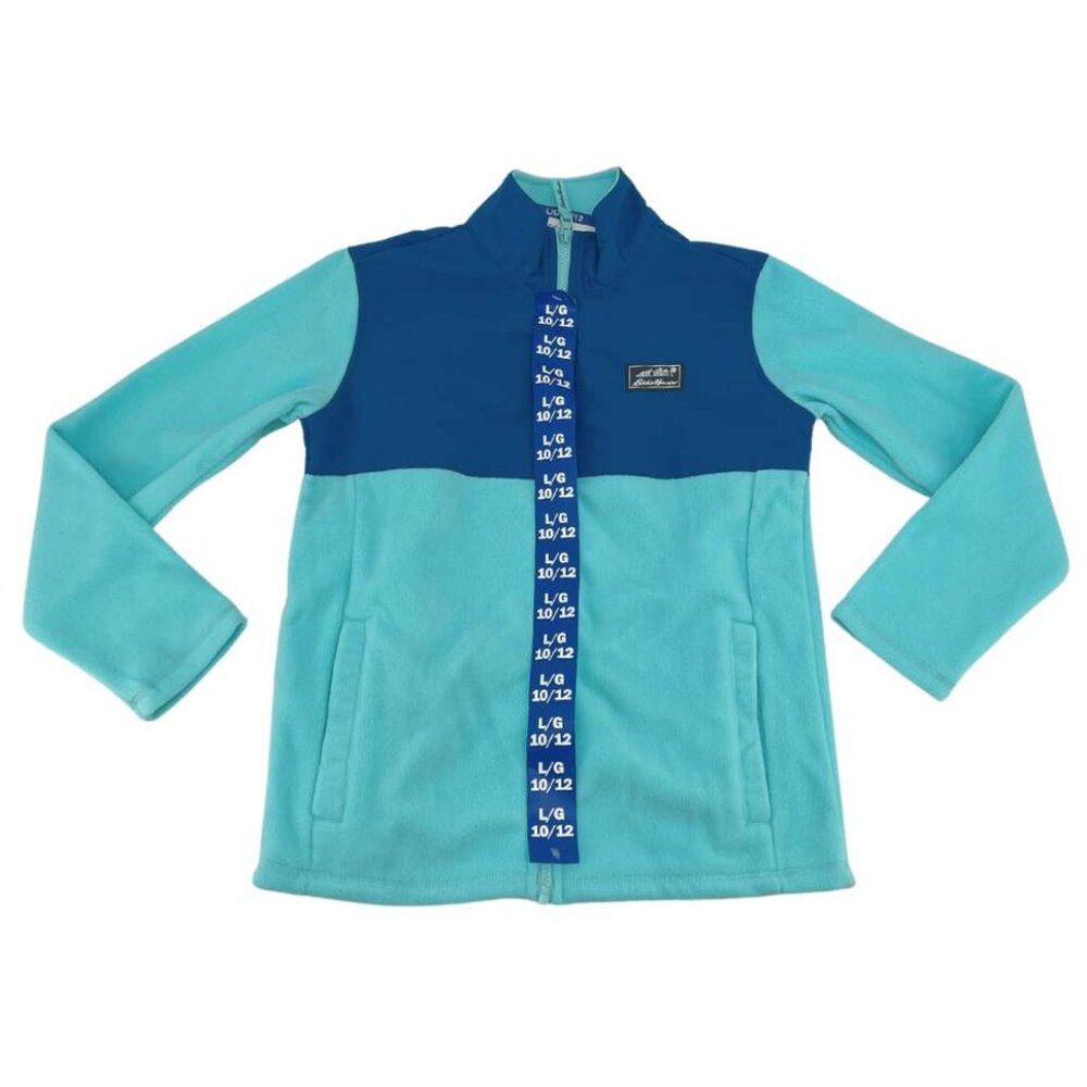 Eddie Bauer | Girl's Full-Zip Jacket | Aqua & Blue | Large